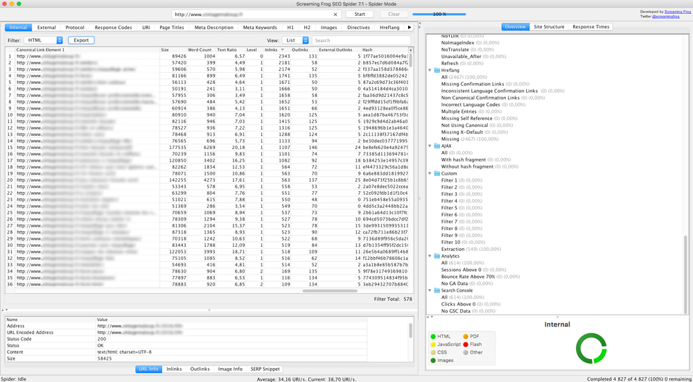 analyse croisee log crawl