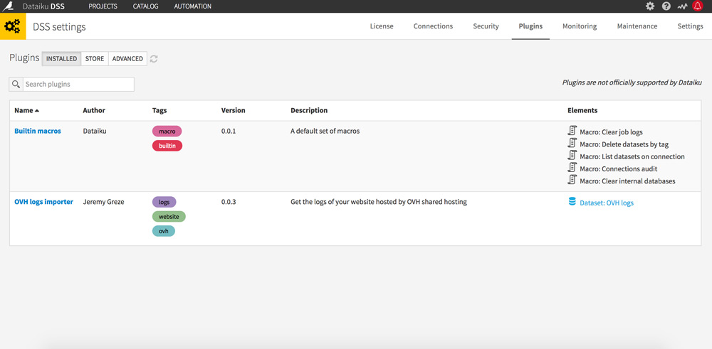 dataiku ovh logs importer