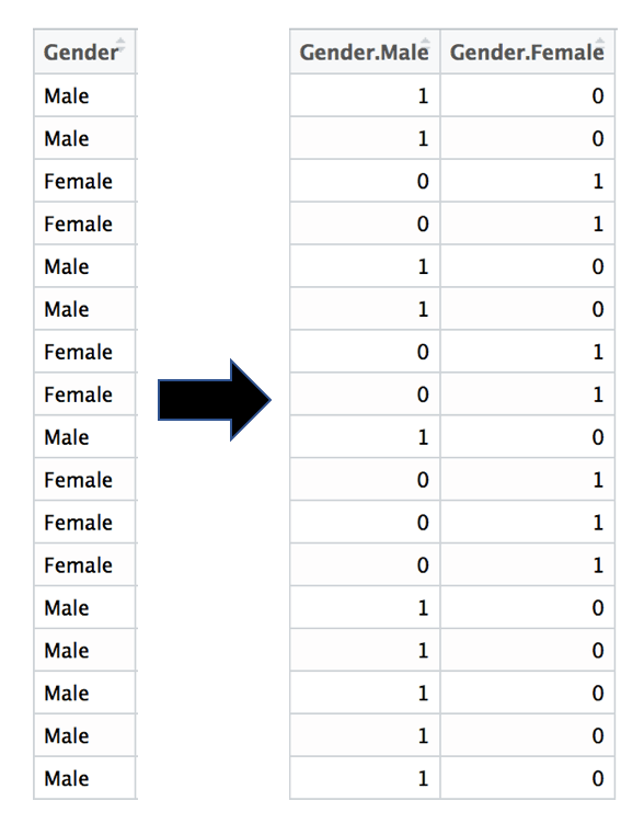 how to do one hot encoding in r